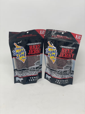 Bright Leaf Beef Jerky- Tender Teriyaki (1/2 Pound Bags)