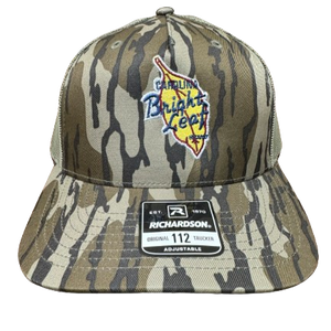Mossy Oak - Bottomland / Loden (Olive Green) Mesh Snapback Hat (Structured)
