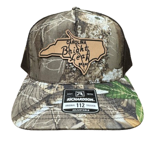 Leather Patch - Realtree Edge / Brown Mesh Snapback Hat (Structured)