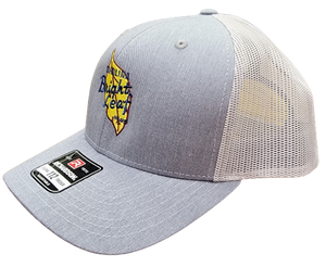 Jean Jacket Gray / White Mesh Snapback Hat (Structured)