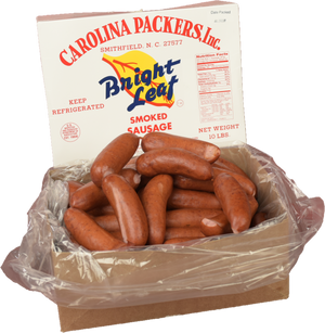 Bright Leaf Smoked Sausage 10 LB Box