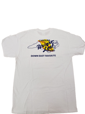 Bright Leaf Brand NC Down East Favorite White Short Sleeve T-Shirt