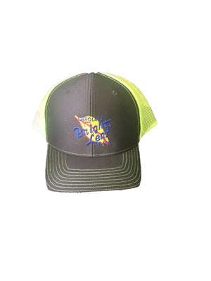 Gray / Neon Green Mesh Snapback Hat