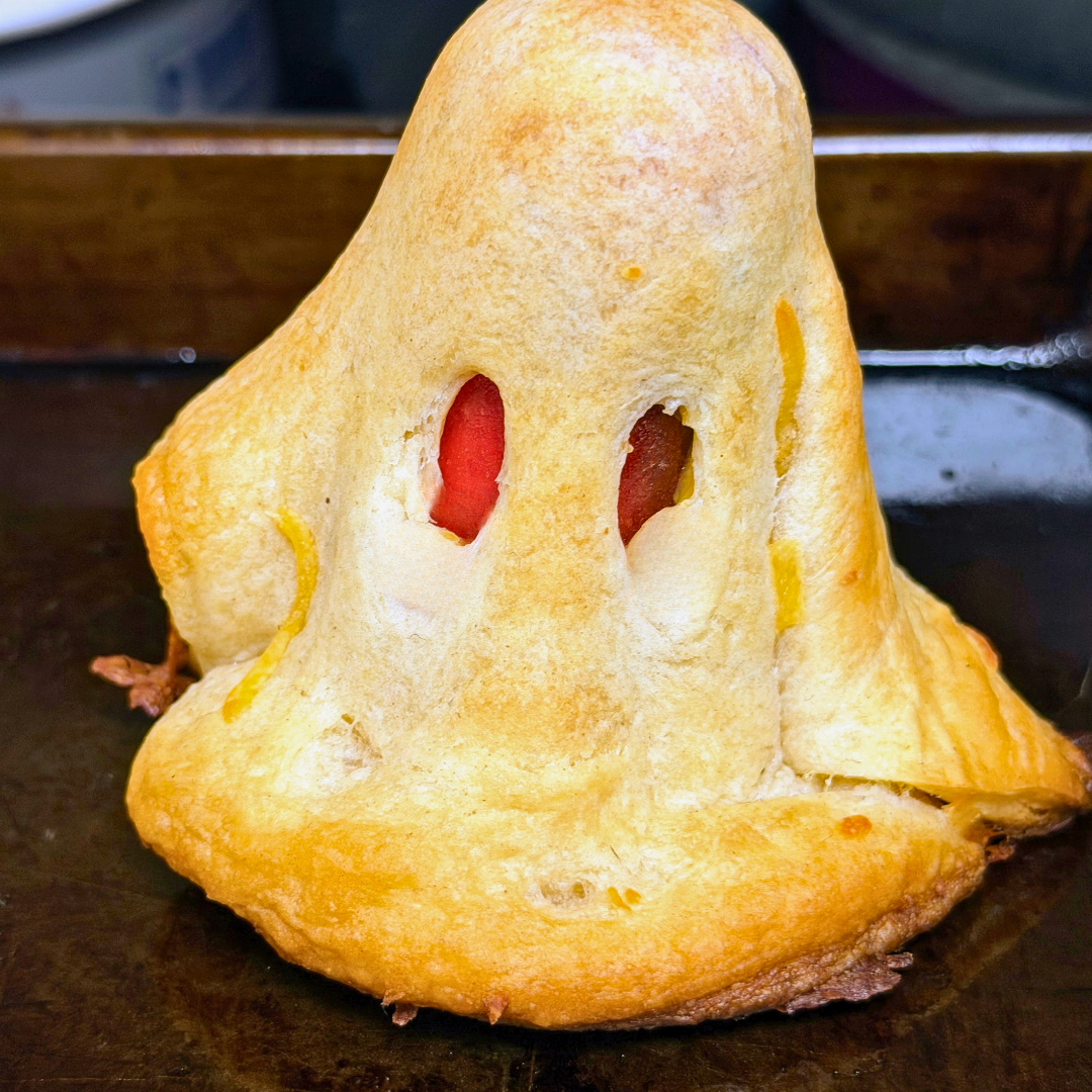 Bright Leaf Hot Dog Ghosts in a Blanket