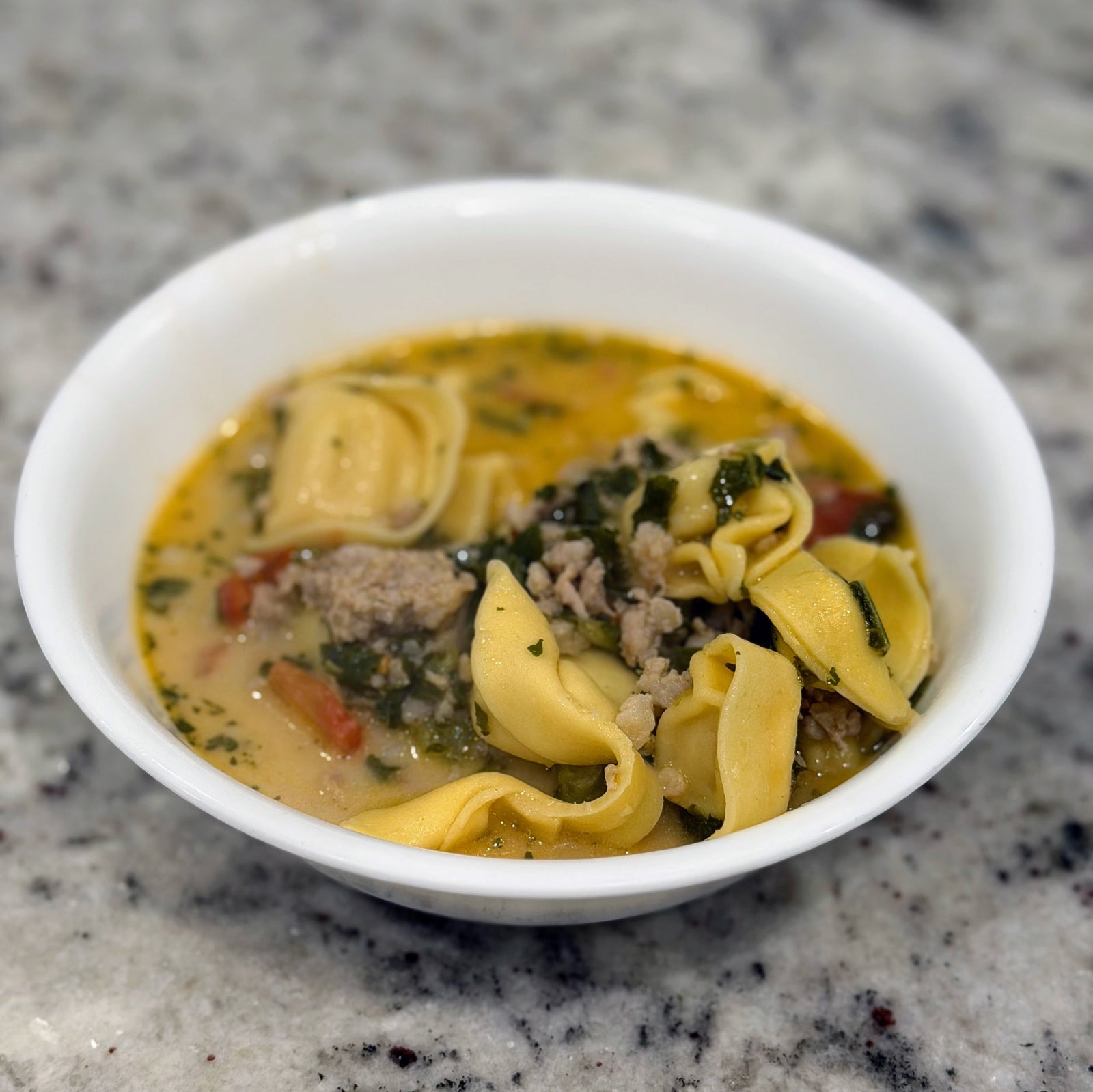 Bright Leaf Fresh Sausage Tortellini Soup