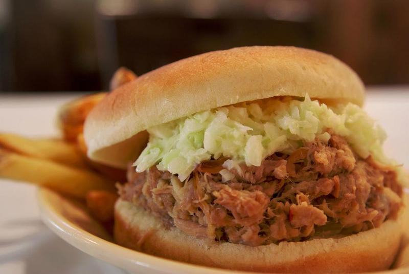 Bright Leaf BBQ Sliders with Homemade Slaw