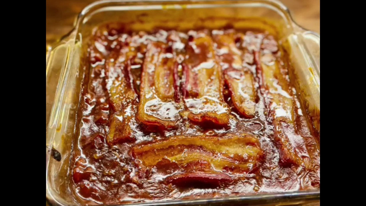 Bright Leaf Smoked Whiskey BBQ Baked Beans (Bacon)