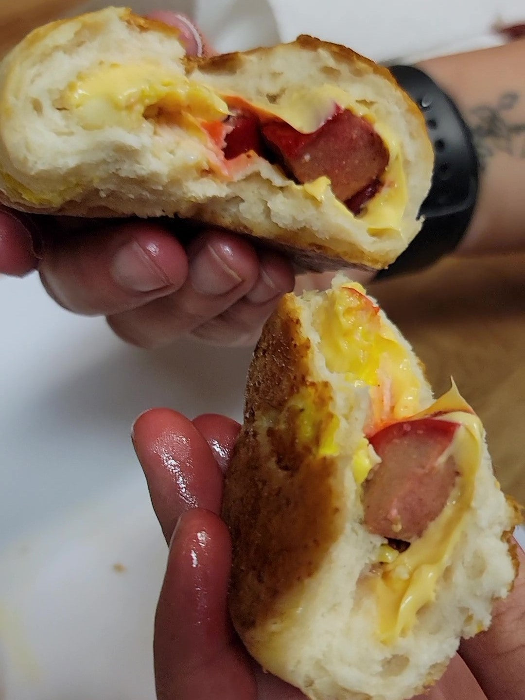 Bright Leaf Breakfast Biscuit Bites (Bacon and Red Hots)