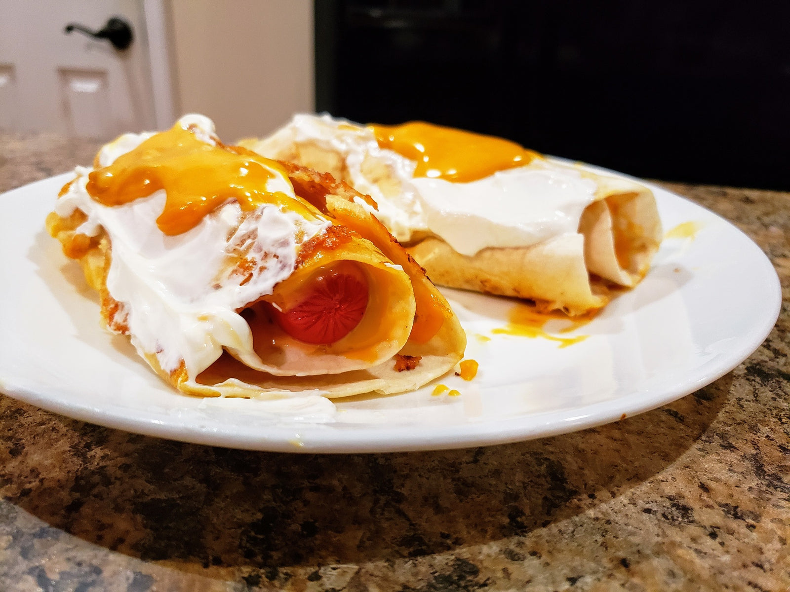 Bright Leaf Hot Dogs Quesadilla