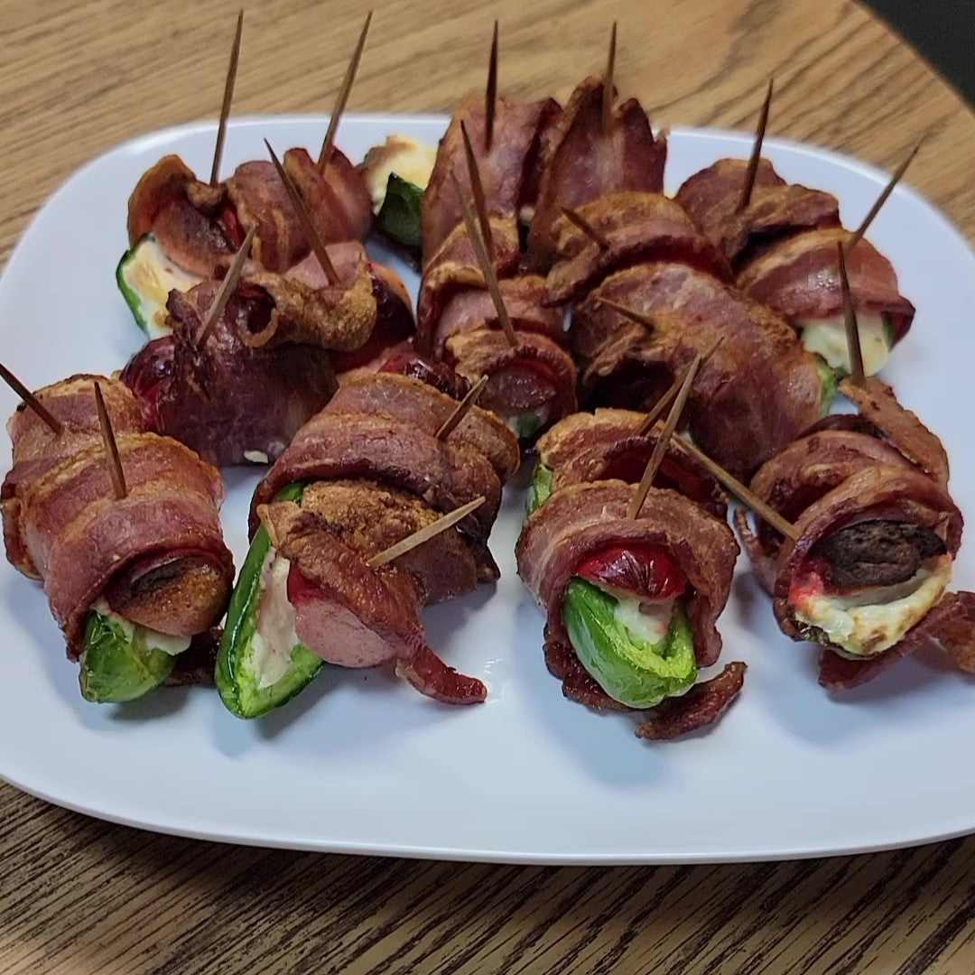 Bright Leaf Red Hot Jalapeño Poppers (Bacon)