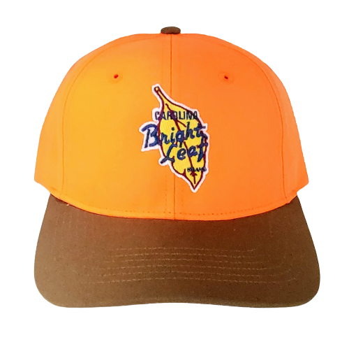 Bright Leaf Hats: Duck Cloth Visor / Blaze Orange Velcro Hat