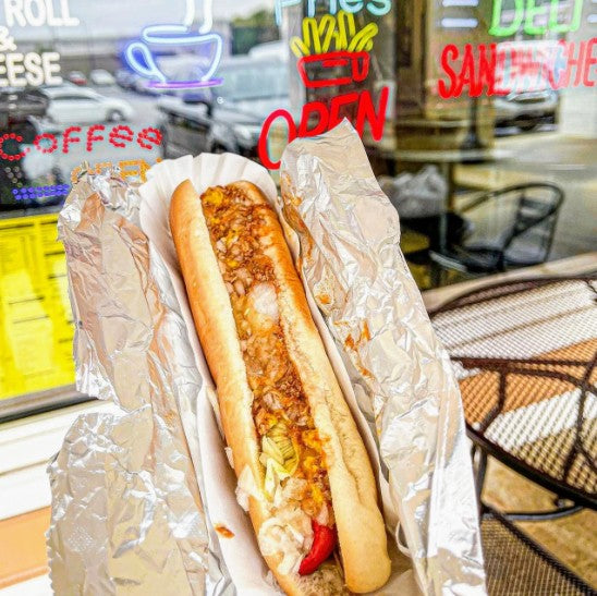 Bright Leaf Footlong Franks for Restaurants (10 lbs) | Carolina