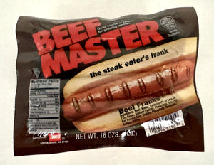 Curtis Beef Master Franks (5 - packages)