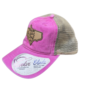 Carolina Packers Collection: Women's Washed Mesh-Back Hat (Rose)