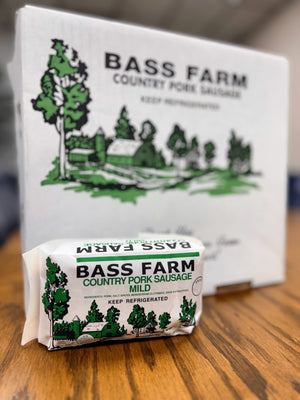 Bass Farm Mild Sausage - 12 Pack (12 x 1 lb. Packs)