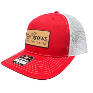 Bright Leaf x JoCo Grows - Red / White Hat (Structured)