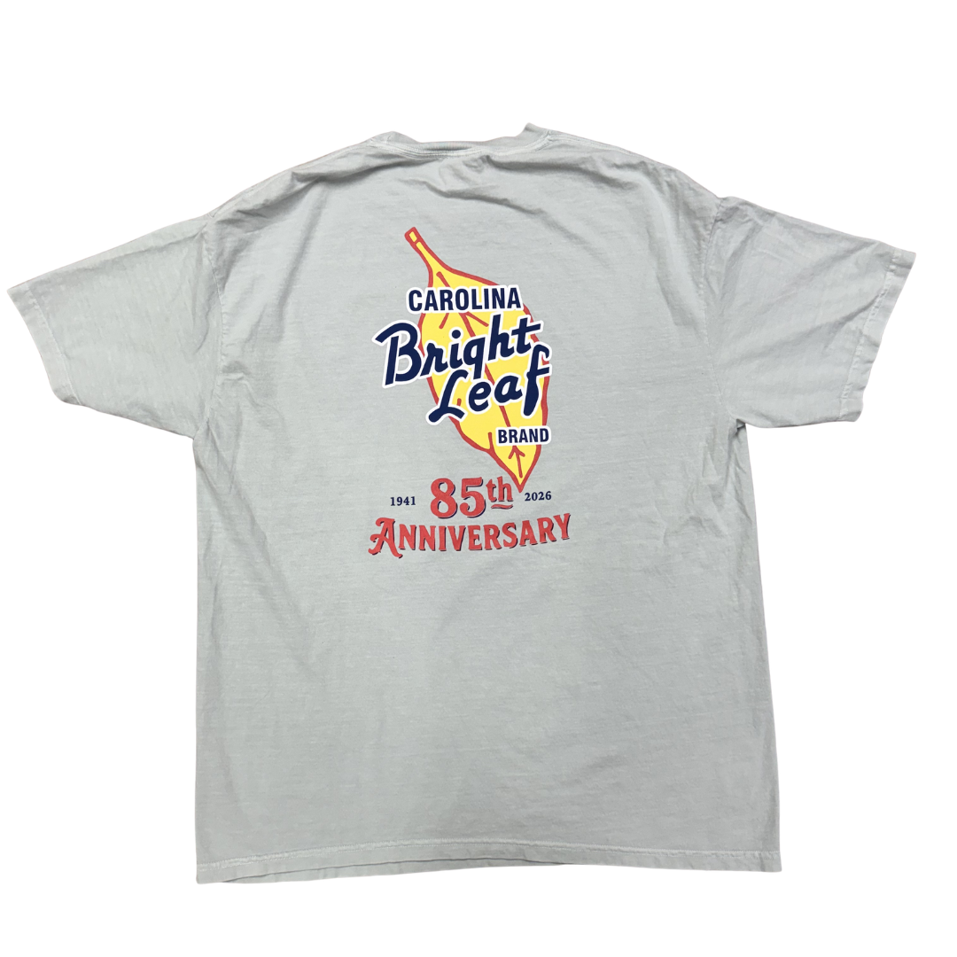 Bright Leaf 85th Anniversary Shirts (Bay Green, Neon Violet & Blue