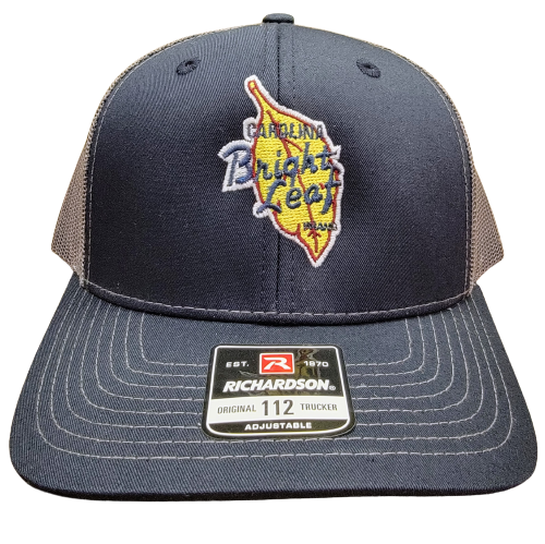 Dark Blue / Gray Mesh Snapback Hat (Structured)