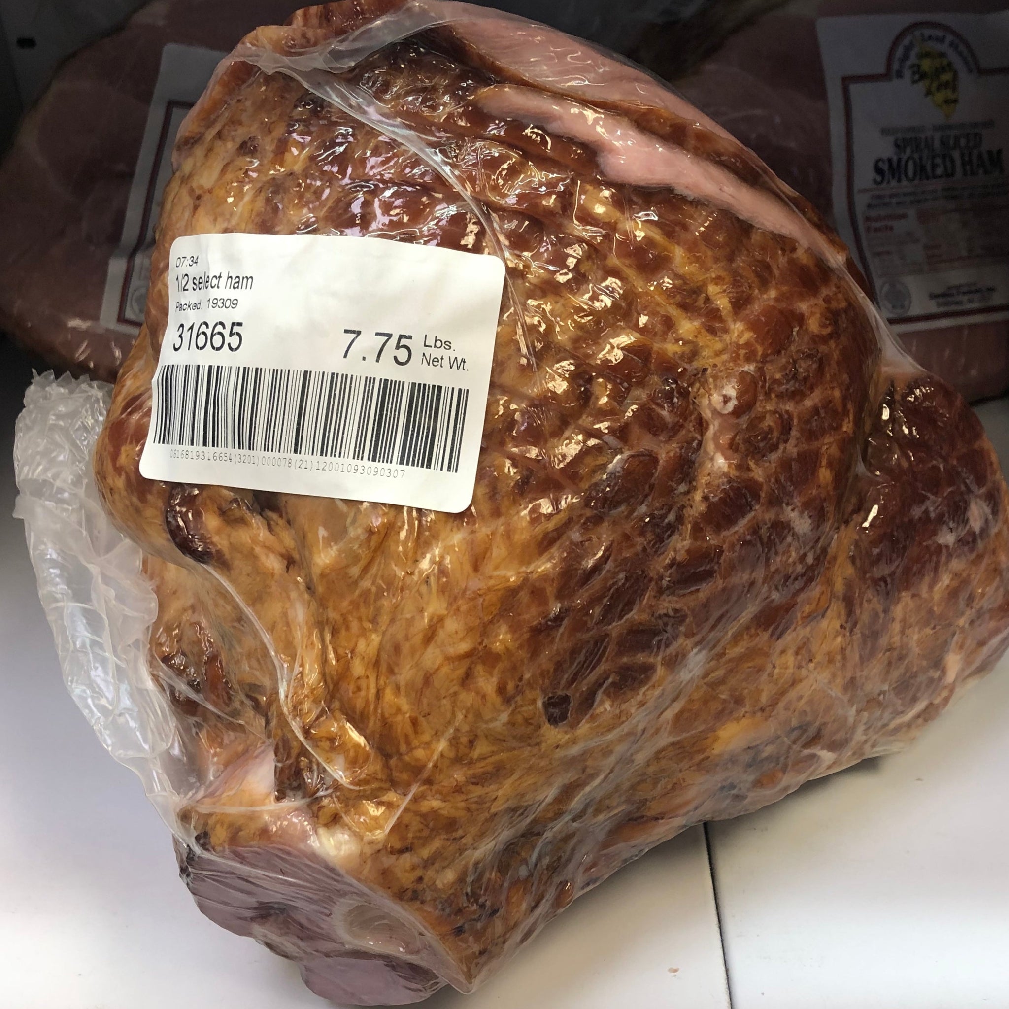 Holiday Ham - Half Smoked Spiral Sliced Ham (8-9lbs)
