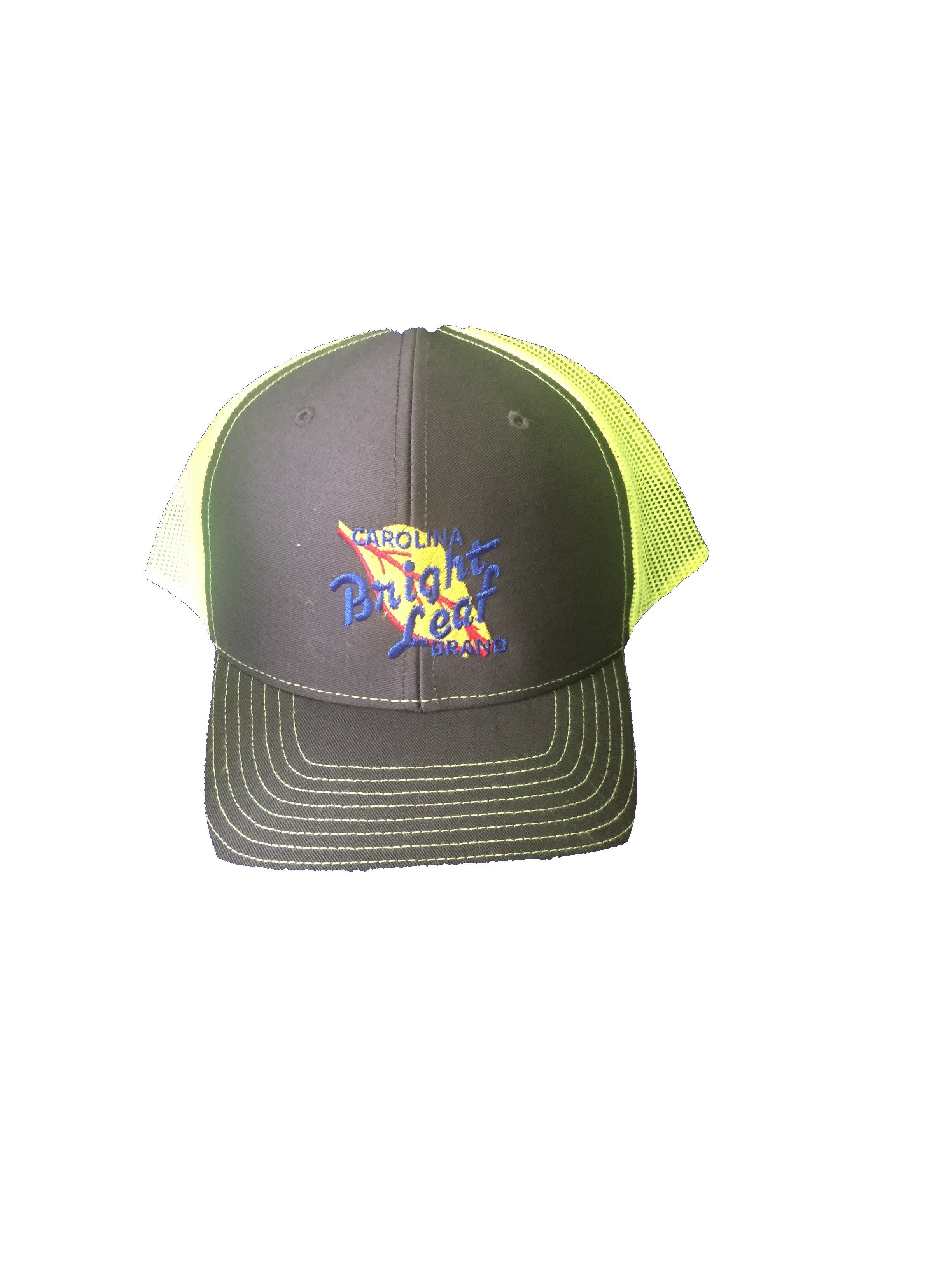 Bright Leaf Hats: Gray / Neon Green Mesh Snapback | Carolina