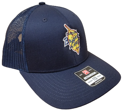 Navy blue top mesh hat